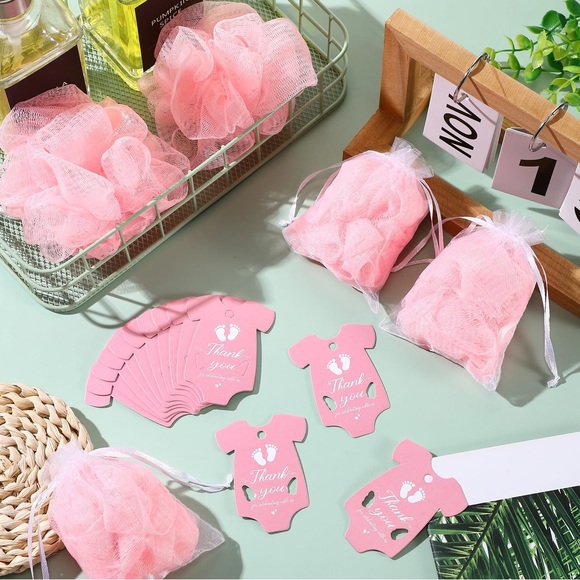 24 Sets Baby Shower Favors for Guests in Pink - Picture 4 of 10